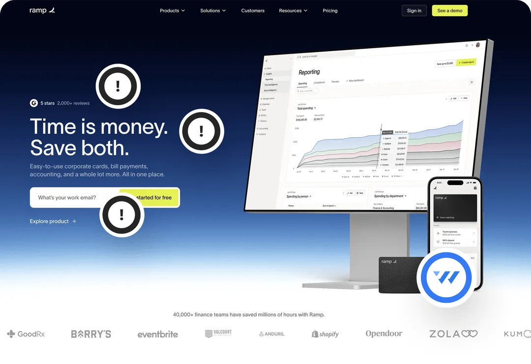 A homepage with its weak points marked up, as the research team returns it